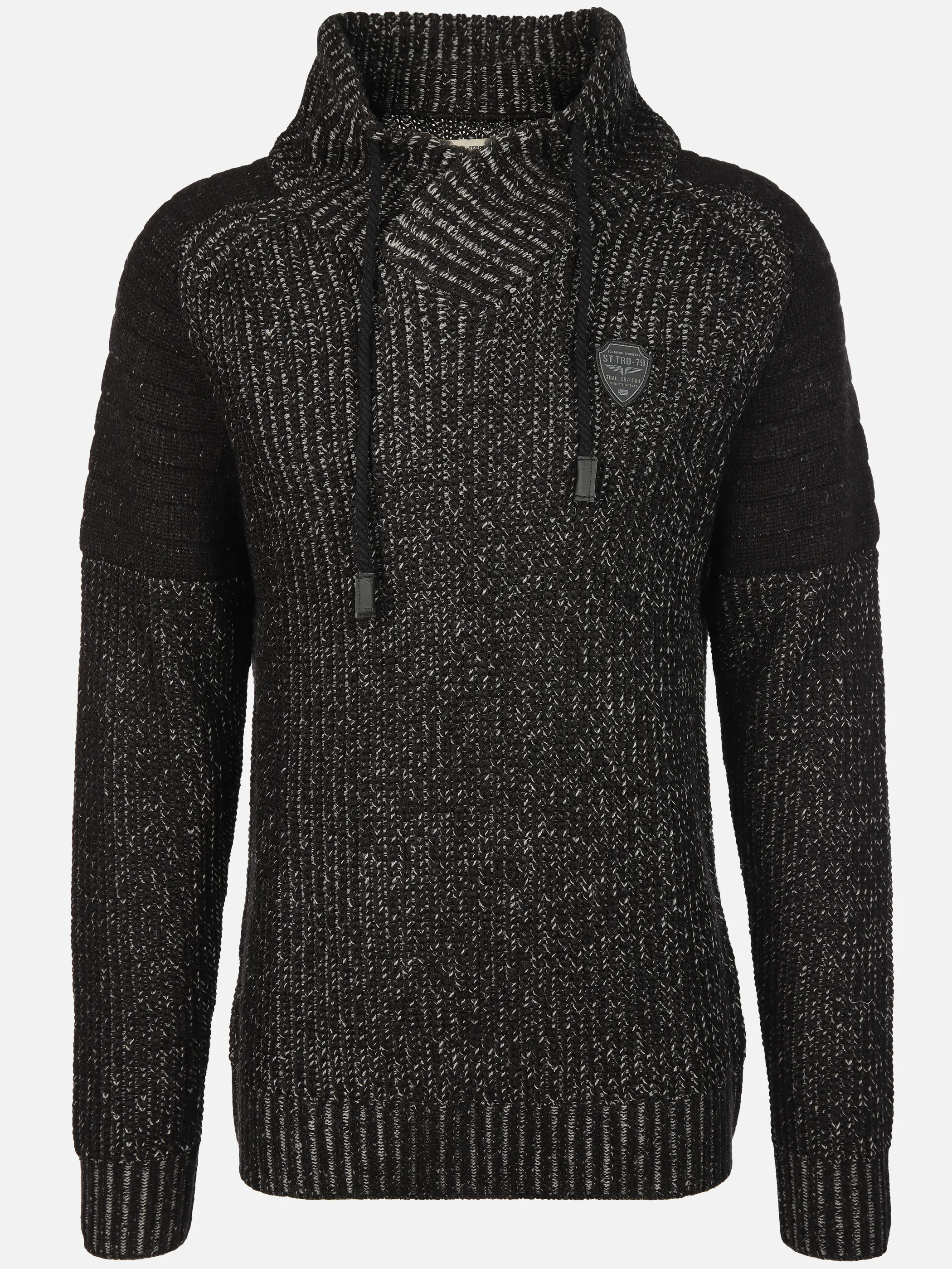 Southern Territory He. Schalkragenpullover Schwarz 915613 BLACKMEL 1